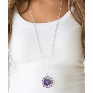 ❤️ NWT! Paparazzi ‘Boho Bonanza’ Purple and Silverer Necklace and Earrings Set